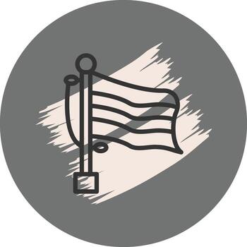 Flag Mauritius Modern Web Interface Asset vector