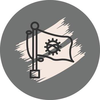 Flag Kyrgyzstan Minimal User Interface Element vector