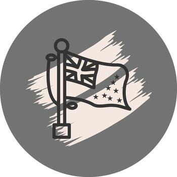 Flag Tuvalu Optimized Mobile App Design vector