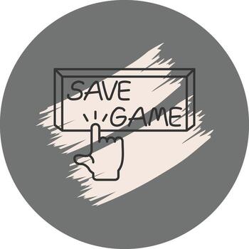 salvar juego dedo grifo botón distinto visual gráfico característica vector