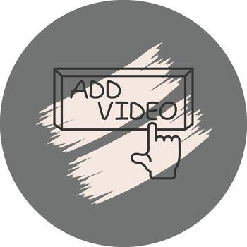 añadir dedo grifo botón equilibrado moderno gráfico elemento vector