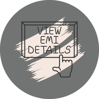 ver emi detalles dedo grifo botón avanzado web diseño gráfico vector