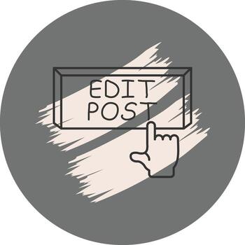 editar enviar dedo grifo botón personalizado creativo elemento vector