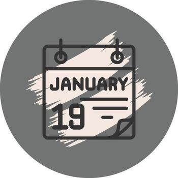 19 January Modern Web Interface Asset vector