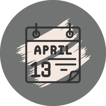 13 abril avanzado marca diseño diseño vector