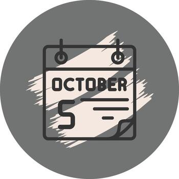 5 October Compact Digital Art Feature vector