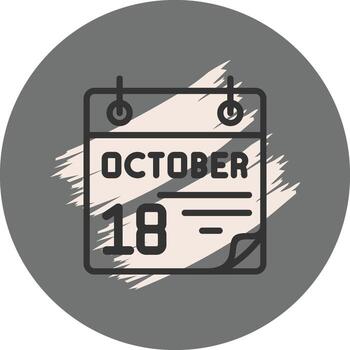 18 October Futuristic Web Design Layout vector