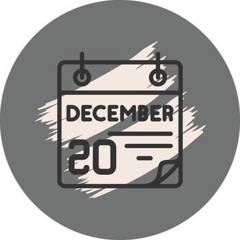 20 December Modern Web Interface Asset vector