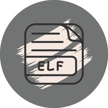 ELF File Distinct Creative Design Object vector