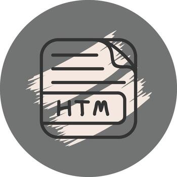 HTM File Consistent User Interface Mark vector