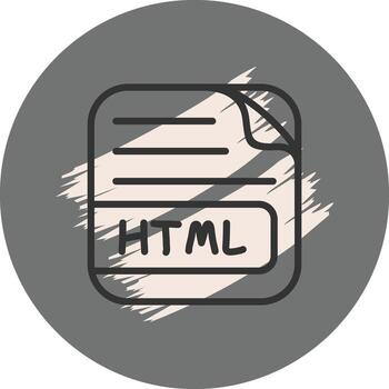 HTML File Stylish Design Feature vector