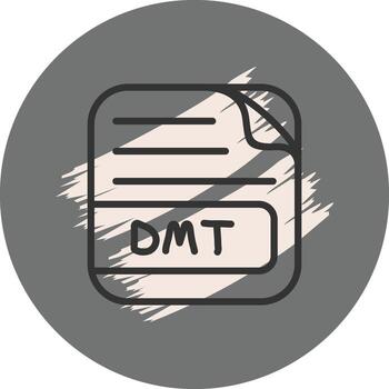DMT File Simple Digital Art Concept vector
