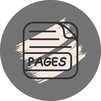 PAGES File Dynamic Mobile App Symbol vector