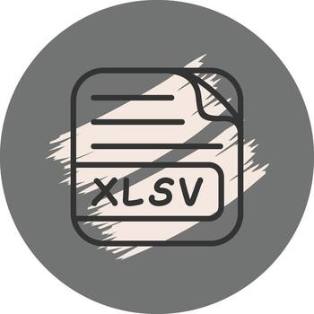 xlsv archivo elegante moderno diseño característica vector