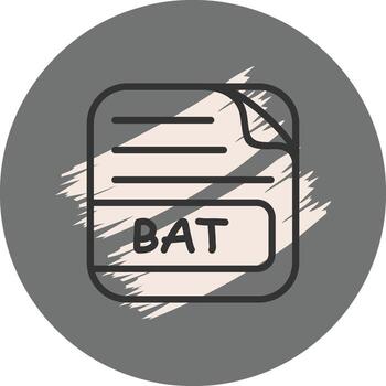 BAT File Innovative User Interface Layout vector