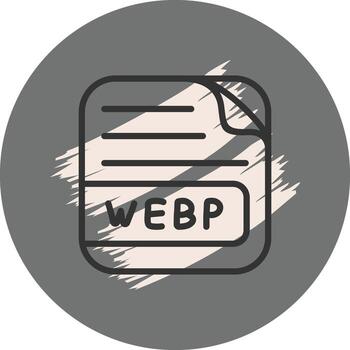 webp archivo elegante digital Arte objeto vector