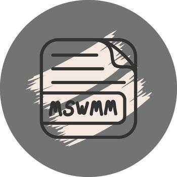 MSWMM File Optimized Mobile App Design vector