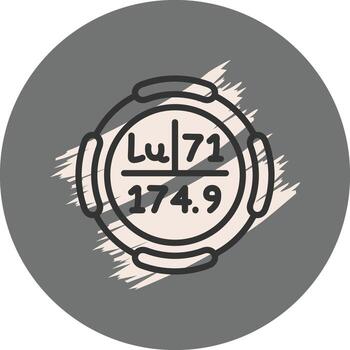 Lutetium Distinct Visual Graphic Feature vector