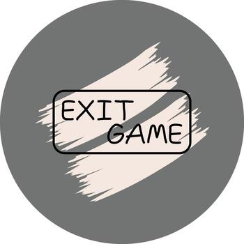 Exit Game Slim Button Optimized Mobile App Design vector