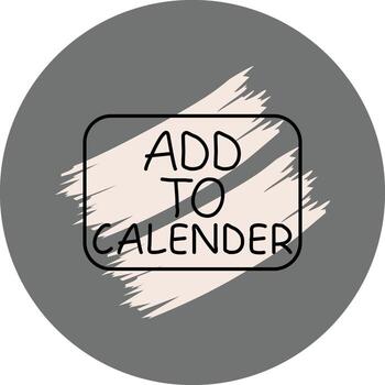 añadir a calendario Delgado botón distintivo digital Arte diseño vector