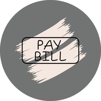 Pay Bill Slim Button Unique Web Graphic Layout vector
