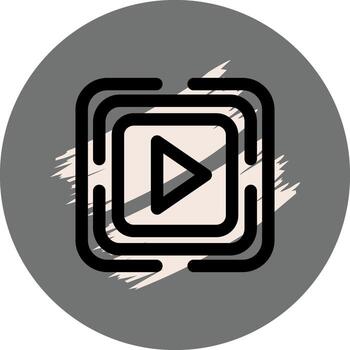 jugar botón sofisticado ui diseño objeto vector