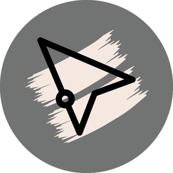 navegación flecha único web interfaz formar vector