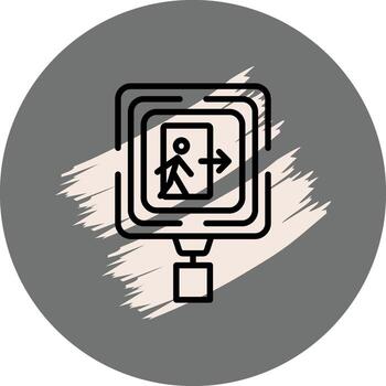 Emergency Exit Innovative Web Graphic Layout vector