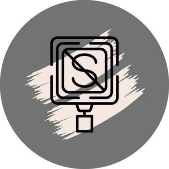 No en pie funcional digital Arte elemento vector