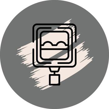 áspero la carretera funcional web gráfico objeto vector