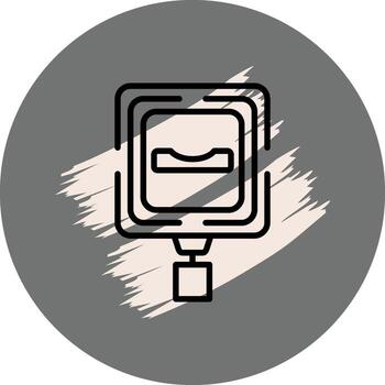 Dip Compact User Interface Shape vector