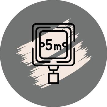 Width Limit Bold Abstract Shape vector