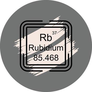 rubidio cuadrado elegante digital Arte objeto vector