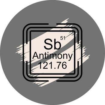 Antimony Square Sophisticated Branding Graphic Form vector