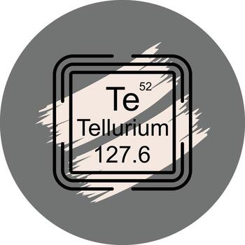 telurio cuadrado funcional usuario interfaz símbolo vector