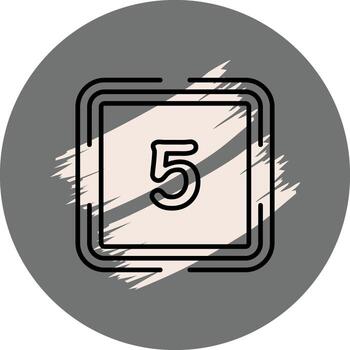 Counting Five Clear User Interface Object vector