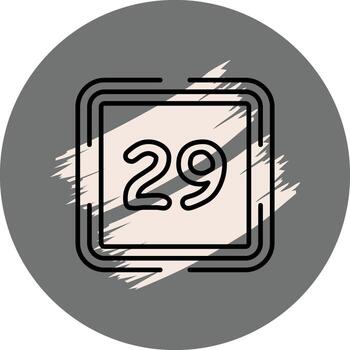Counting Twenty Nine Elegant Product Design Shape vector