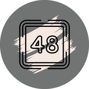 contando cuarenta ocho distinto digital diseño característica vector
