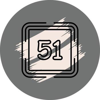 Counting Fifty One Custom Digital Art Layout vector