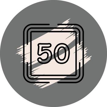 Counting Fifty Custom Creative Element vector