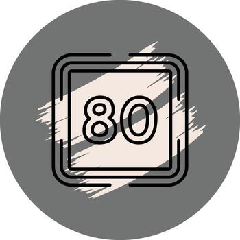 Counting Eighty Unique Flat Design Symbol vector