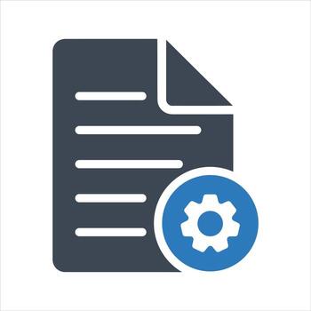 documento ajustes o archivo ajustes icono vector