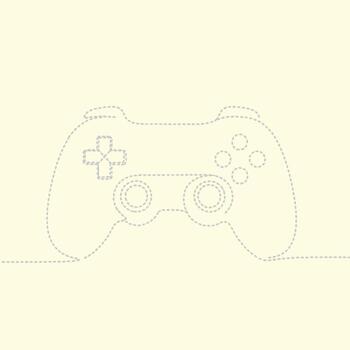 Modern gaming controller with ergonomic design, multiple buttons, and directional pad for immersive gameplay experiences vector