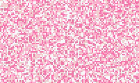 Abstract pink and white pixelated texture. Perfect for backgrounds, websites, branding, and digital art projects. This vibrant, playful design evokes feelings of joy and energy. vector