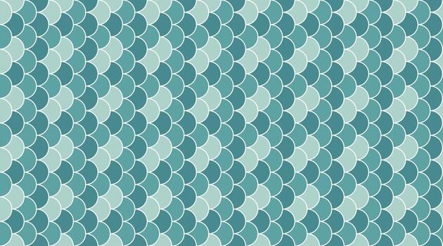 Serene teal scales pattern, ideal for backgrounds, textures, or website design. Evokes calmness, nature, and subtle elegance. Perfect for spa, wellness, or oceanthemed projects. vector