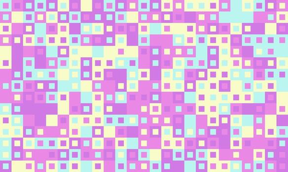 Abstract pastel square mosaic pattern. Perfect for backgrounds, website design, textiles, or playful branding. This vibrant, geometric design evokes feelings of joy and creativity. vector