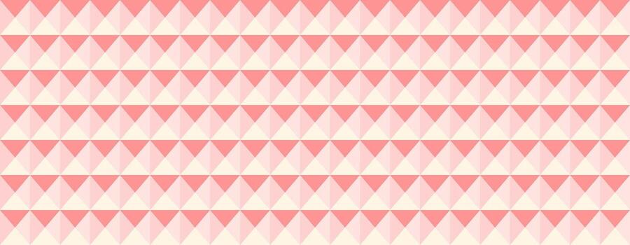 elegante pastel rosado y crema triángulo modelo. un sin costura geométrico diseño Perfecto para antecedentes, sitios web, textiles, o embalaje. sutil degradado agrega profundidad y visual interés. vector