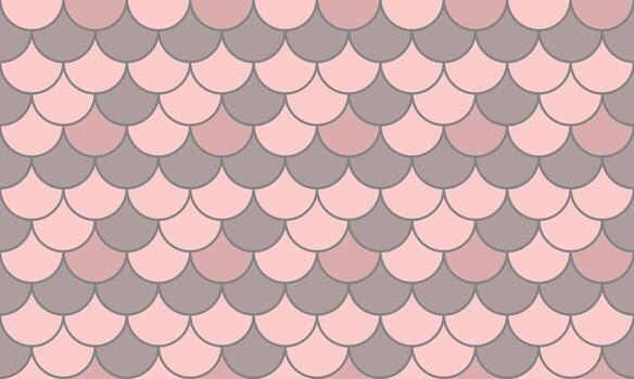 Elegant pastel pink and grey fish scale pattern. Perfect for backgrounds, textiles, or website design. Subtle yet stylish, this repeating design offers a sense of calm and sophistication. vector