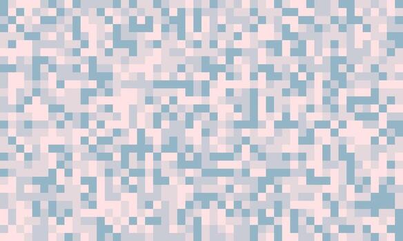 Abstract pixel art background. Soft pastel blue and pink mosaic creates a calming, digital texture. Perfect for website banners, app interfaces, or modern design projects. vector