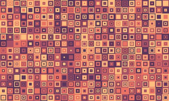 resumen geométrico modelo de variado tamaño cuadrícula en calentar terroso tonos Perfecto para antecedentes, textiles, sitio web diseño, y moderno Arte proyectos vector